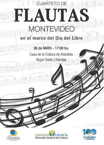 dia del libro - concierto en casa de la cultura de atlantida