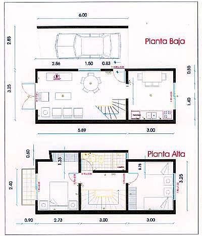 Planta 2 dormitorios