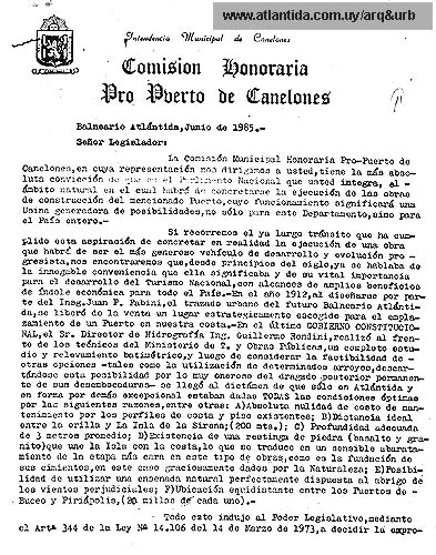 Carta a Legisladores - Junio 1985 (1)