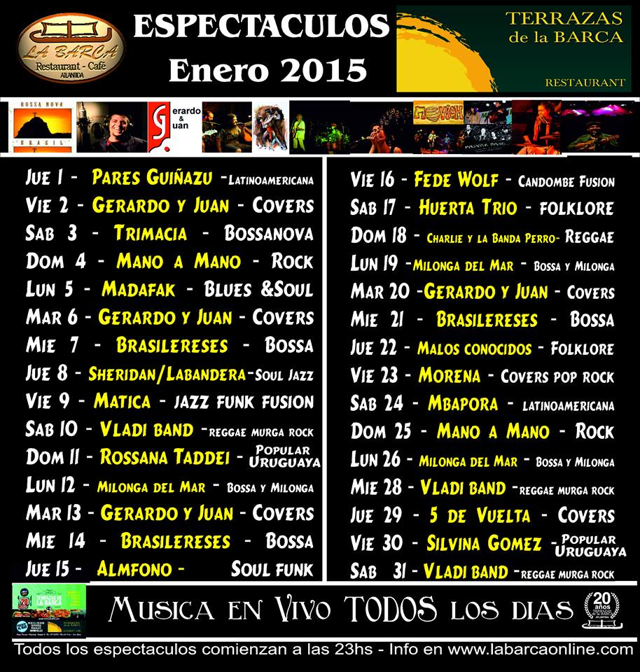 espectaculos La Barca enero 2015