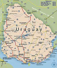 Uruguay - Rutero - Distancias